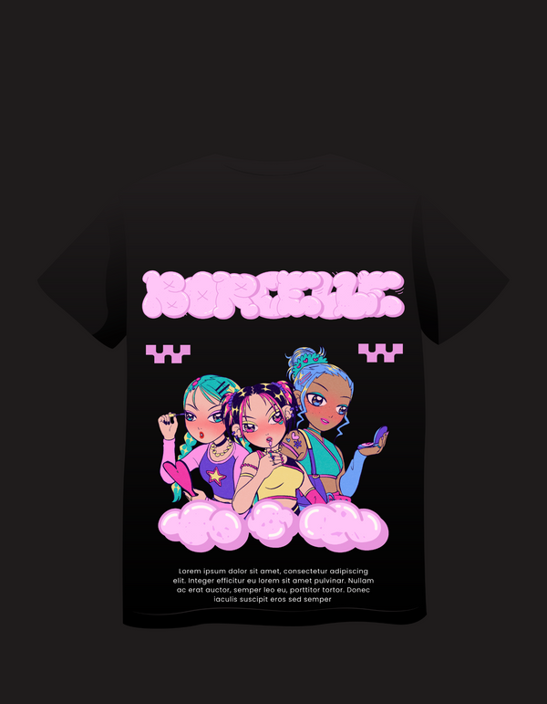 Living in a Barbie world, one dream at a time/𝔇𝔪𝔬𝔫𝔨 𝔠𝔩𝔬𝔱𝔥𝔦𝔫𝔤 oversized T-shirt for girls