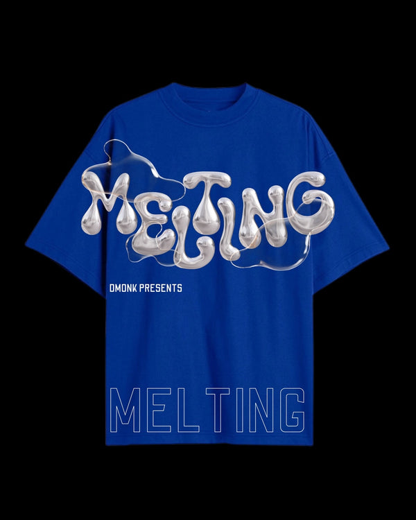 Melting graphic oversized T-shirt