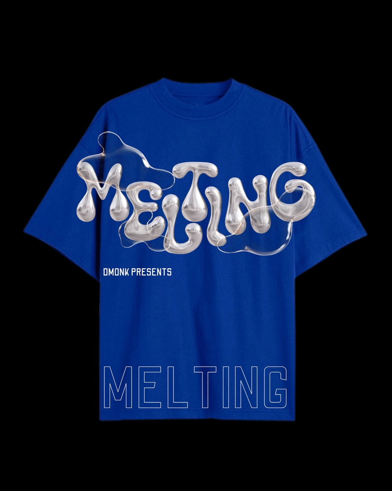 Melting graphic oversized T-shirt
